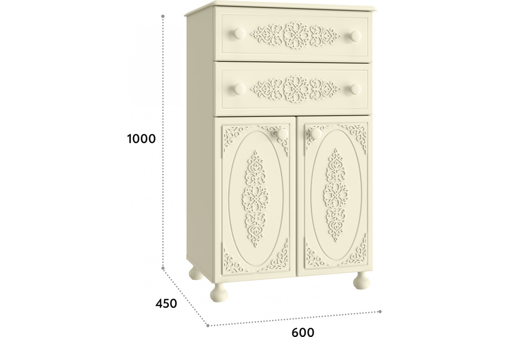 Комод Ассоль АС-63 ваниль