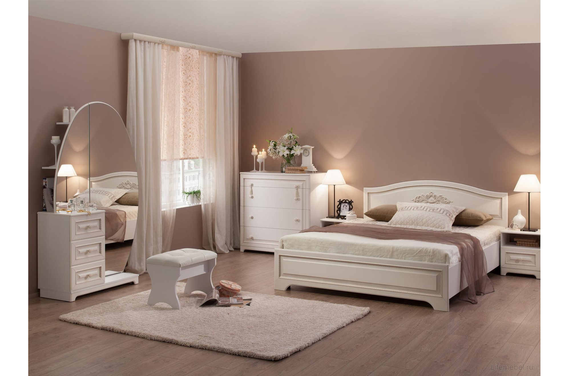 Комод Белла белый / джелато софт