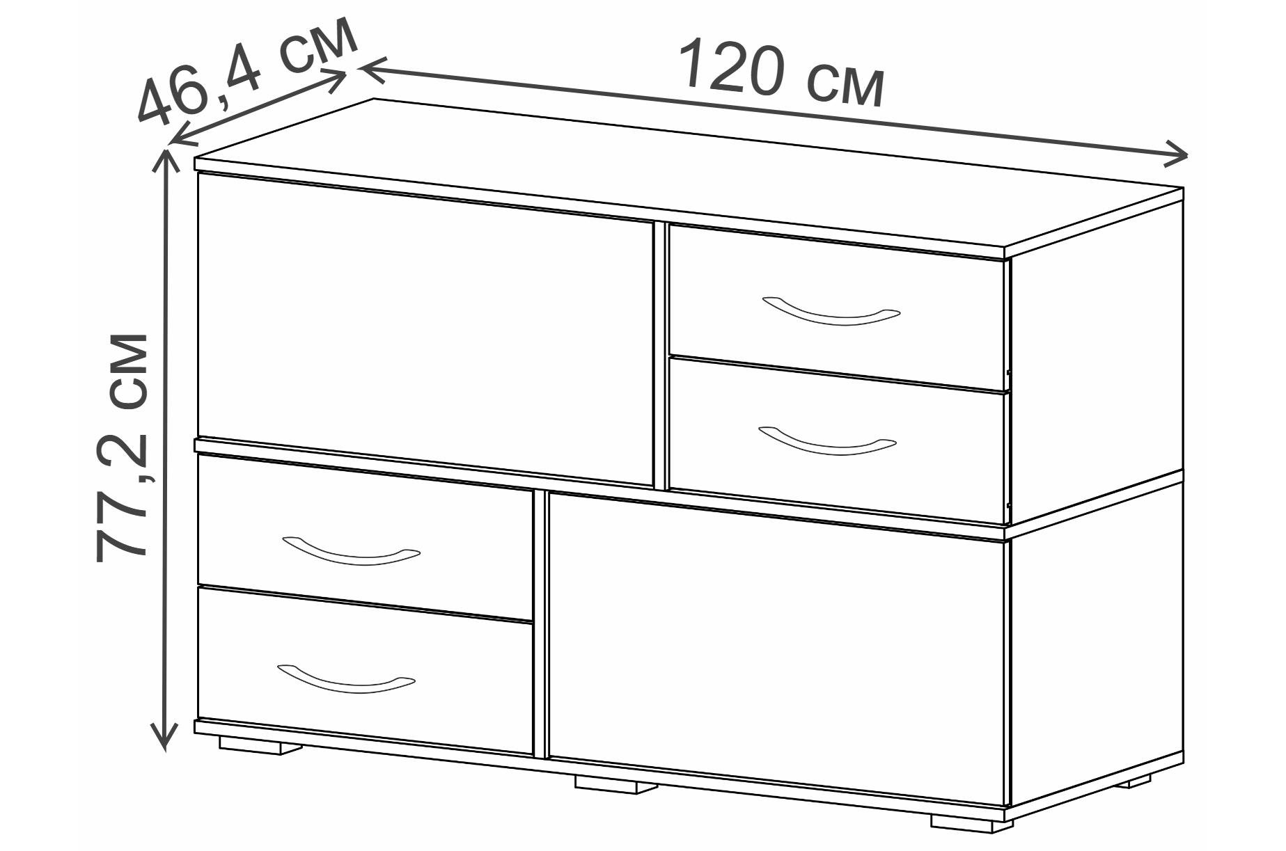 Комод Дамар белый