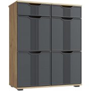 дуб крафт золотой / графит