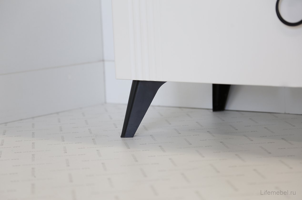 Комод Ева белое дерево / белый матовый