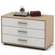 дуб сонома / белый