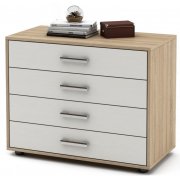 дуб сонома / белый