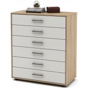 дуб сонома / белый