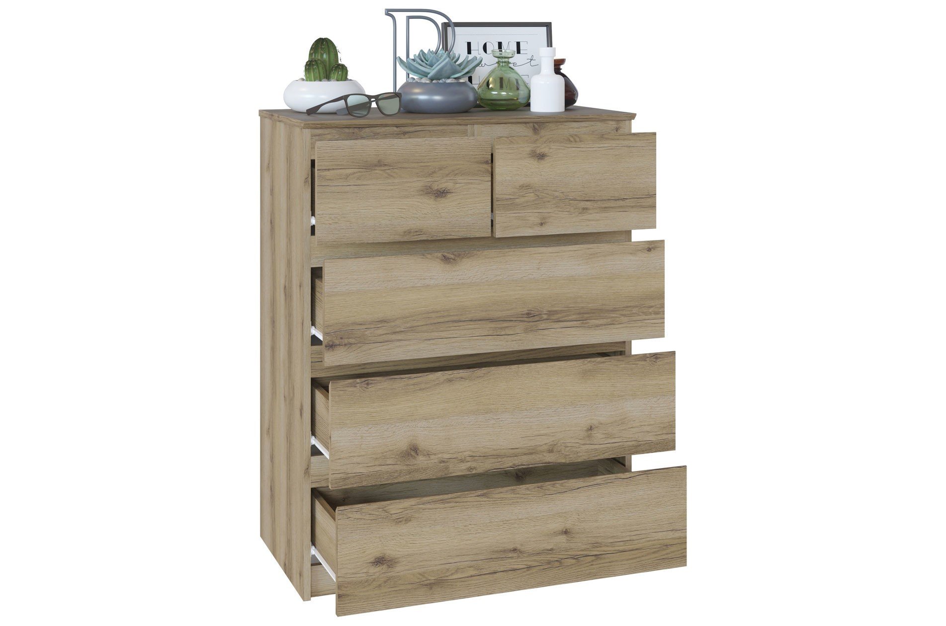 Комод Т-5р дуб делано