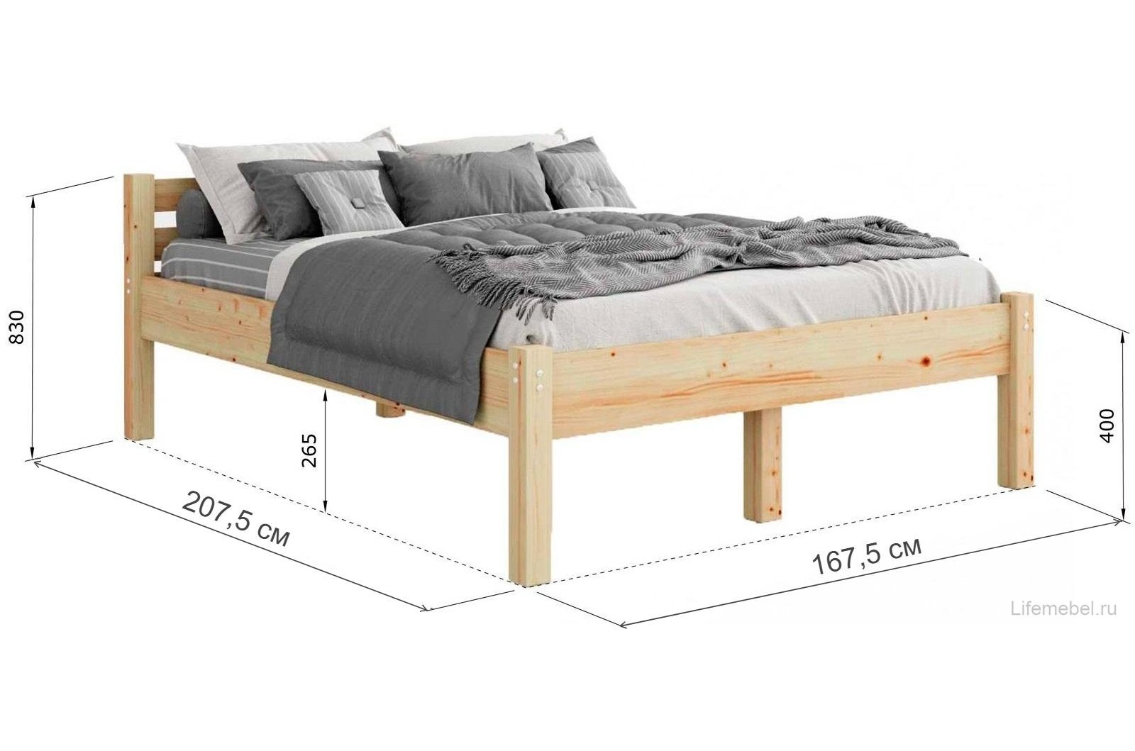 Двуспальная кровать Василиса 160х200