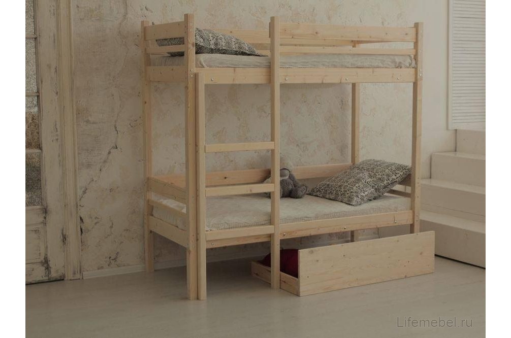 Двухъярусная кровать Микки 80х190 с матрасом