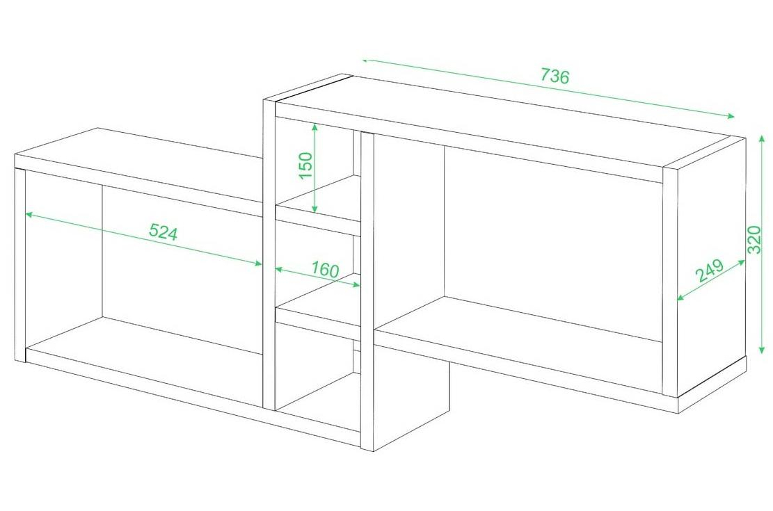Полка ПК-20 карамель