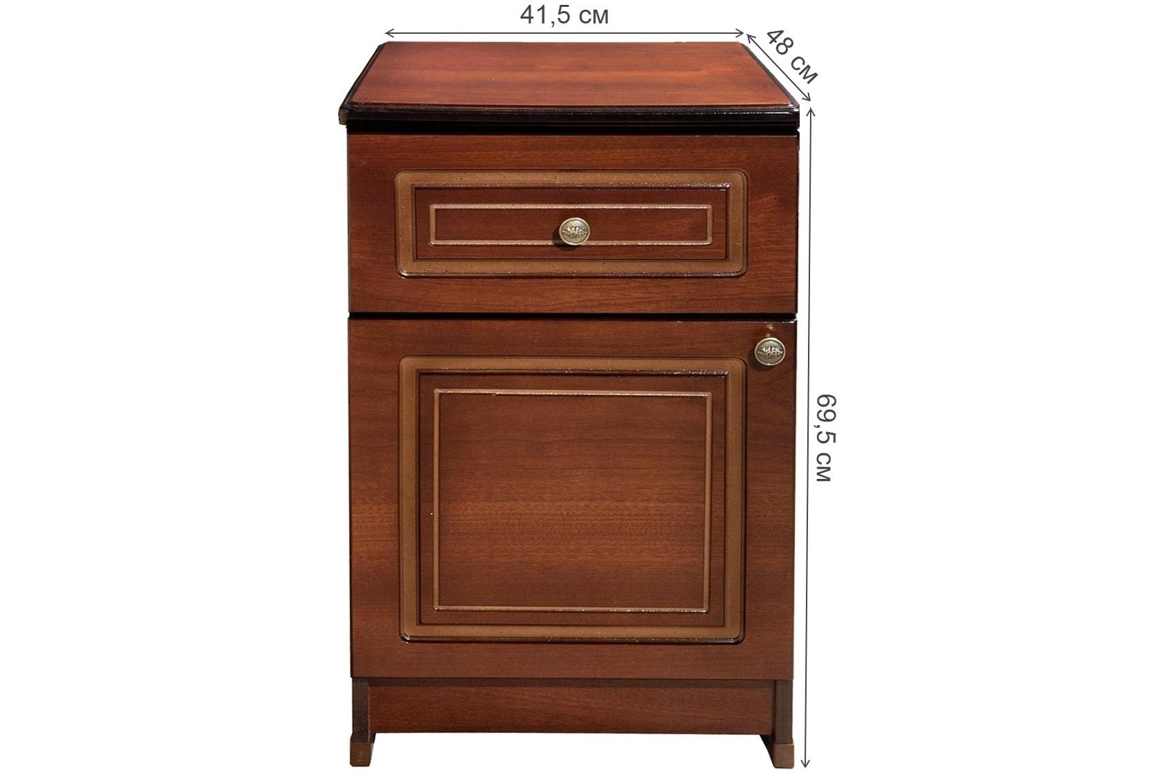 Прикроватная тумба Амадей-1 орех тёмный