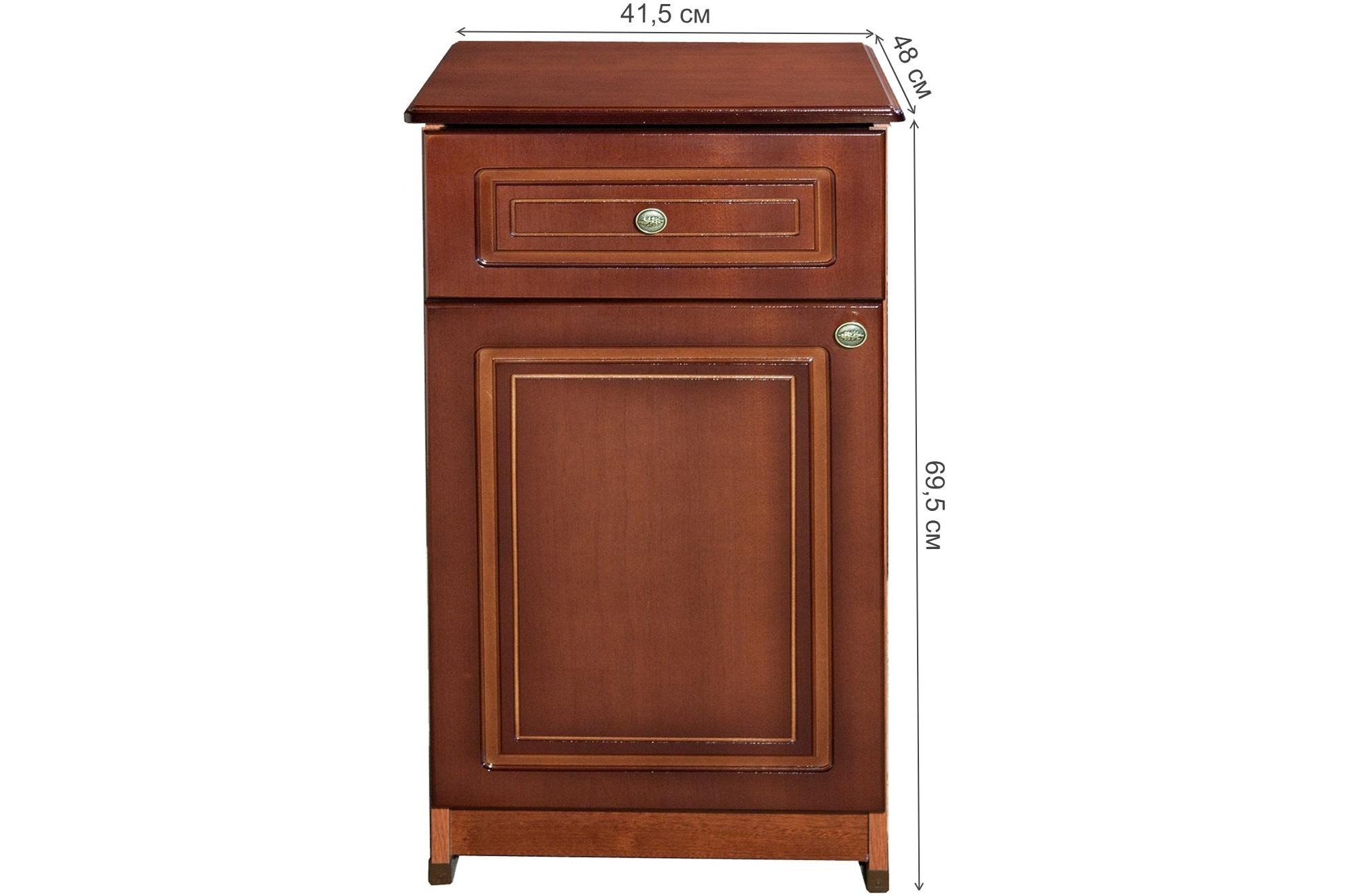 Прикроватная тумба Амадей-2 орех тёмный