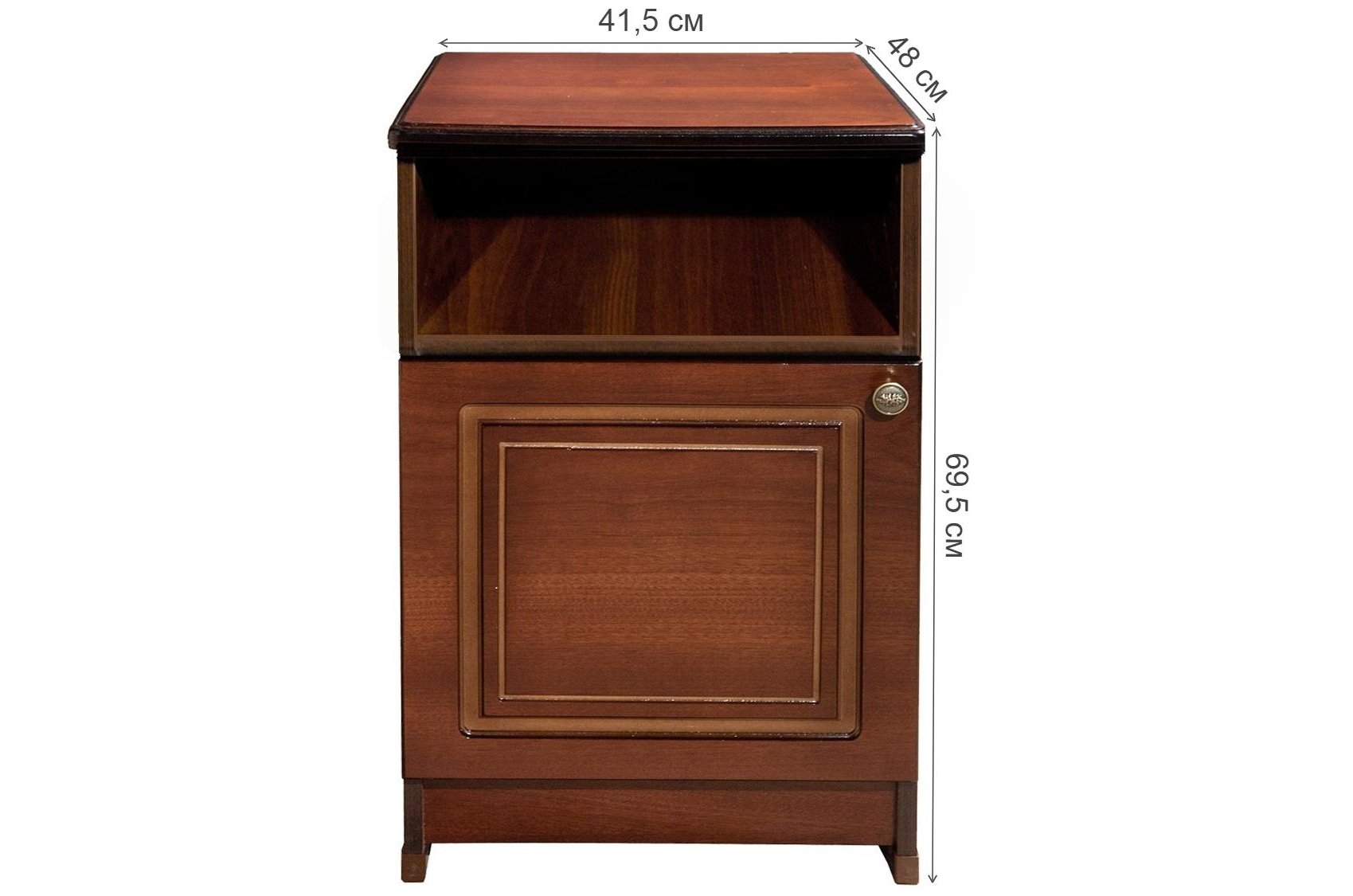 Прикроватная тумба Амадей орех тёмный