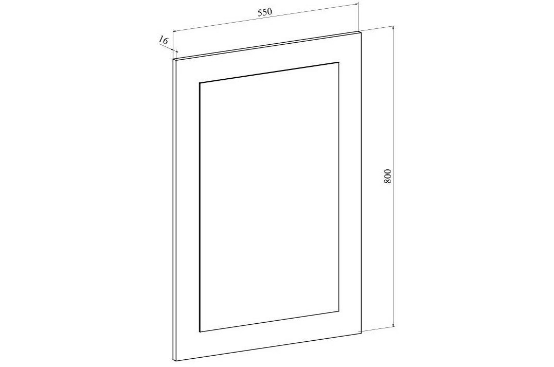 Зеркало Агата АТ-7 дуб крафт золотой