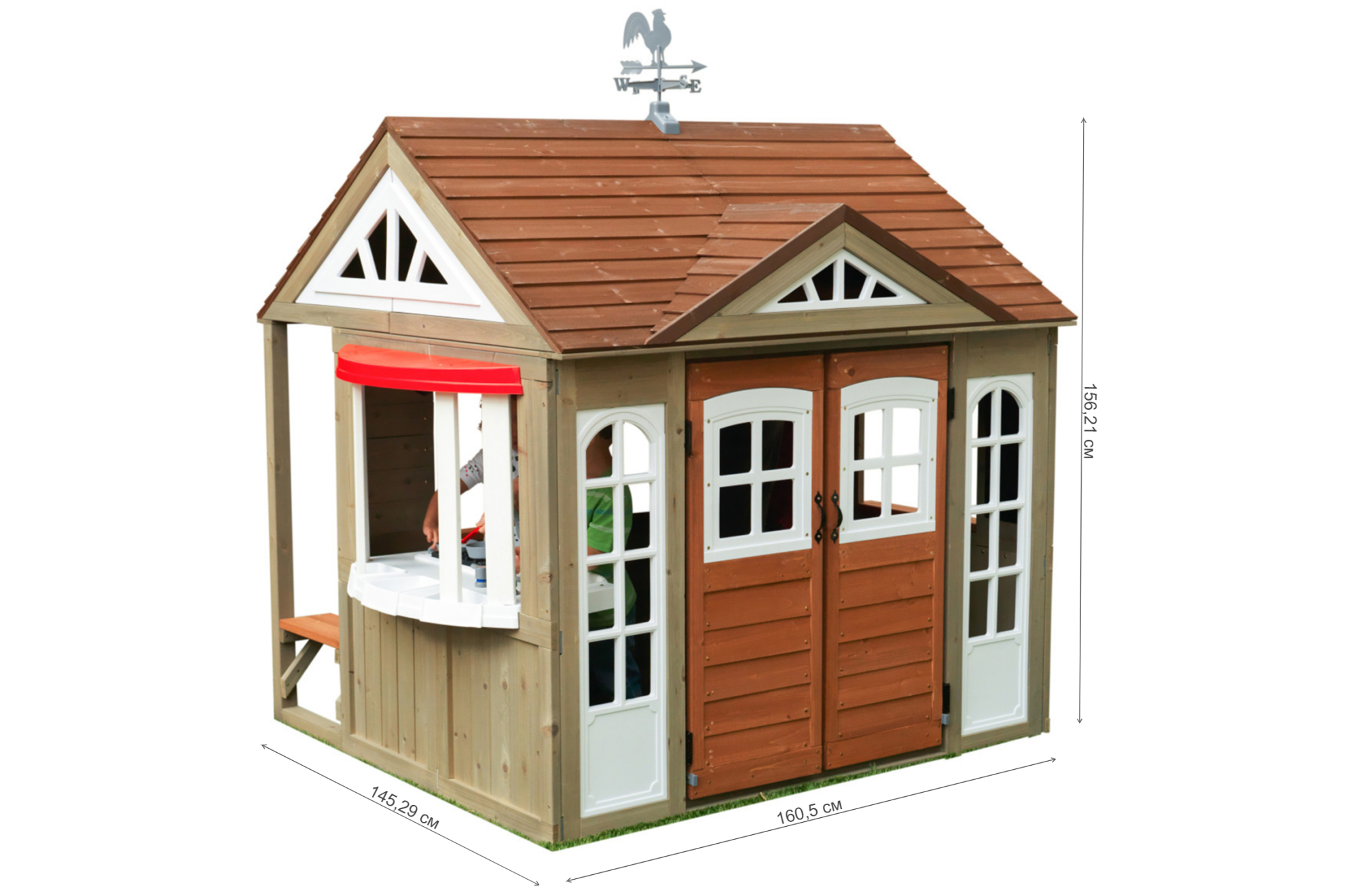 Детский домик Поместье Кантри Виста P280097_KE коричневый