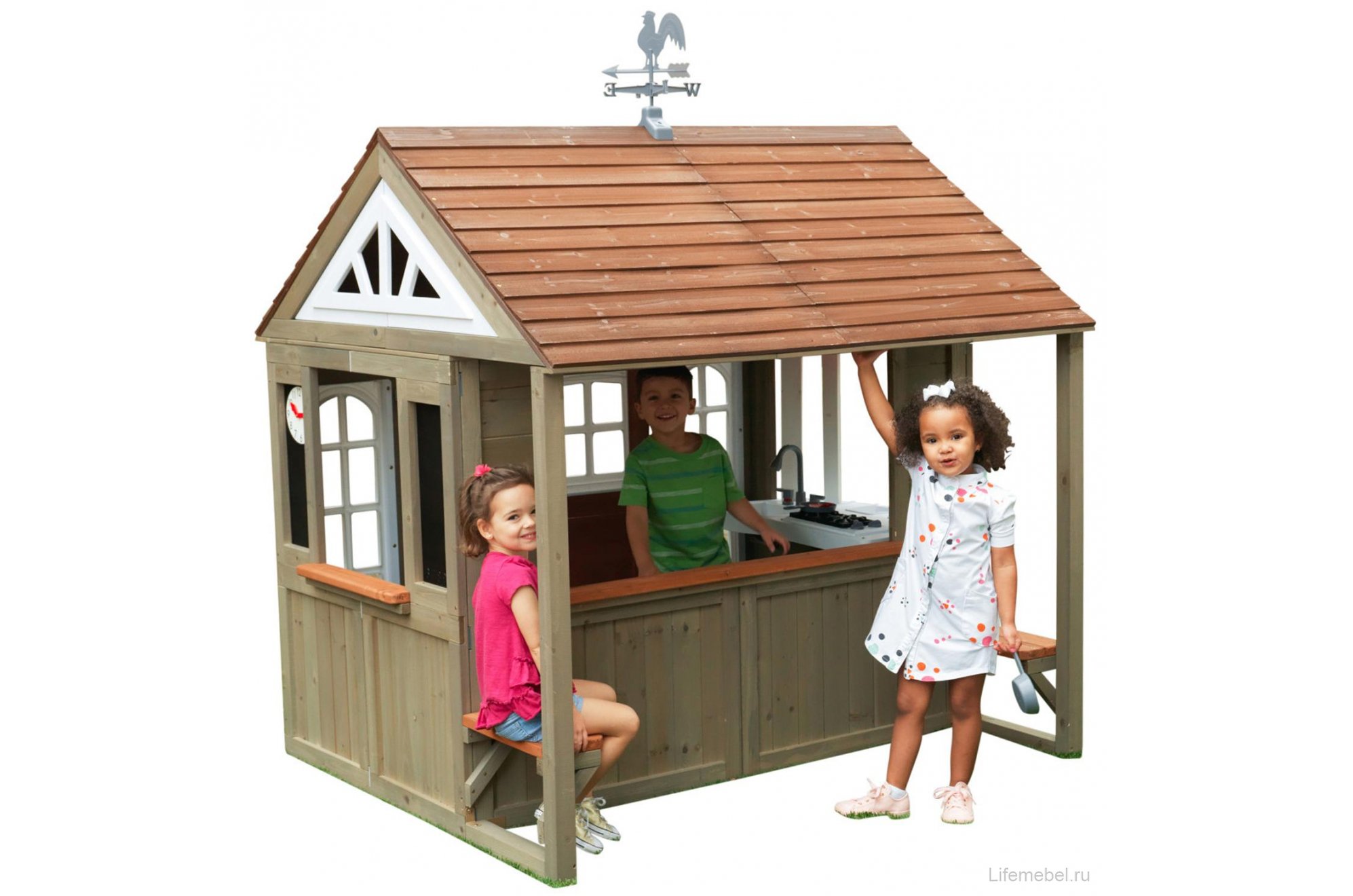 Детский домик Поместье Кантри Виста P280097_KE коричневый