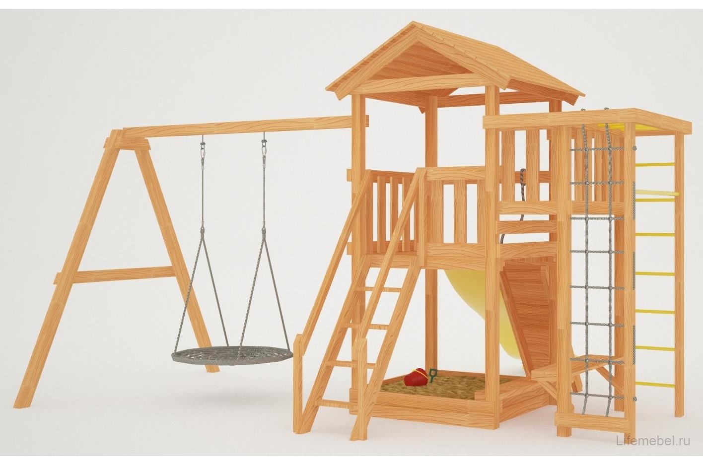 Детская площадка Савушка Мастер 3 с качелями