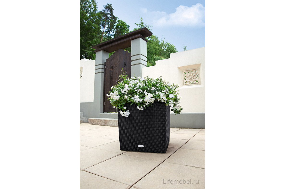 Кашпо Lechuza 15390 CUBE Cottage 50 Белый