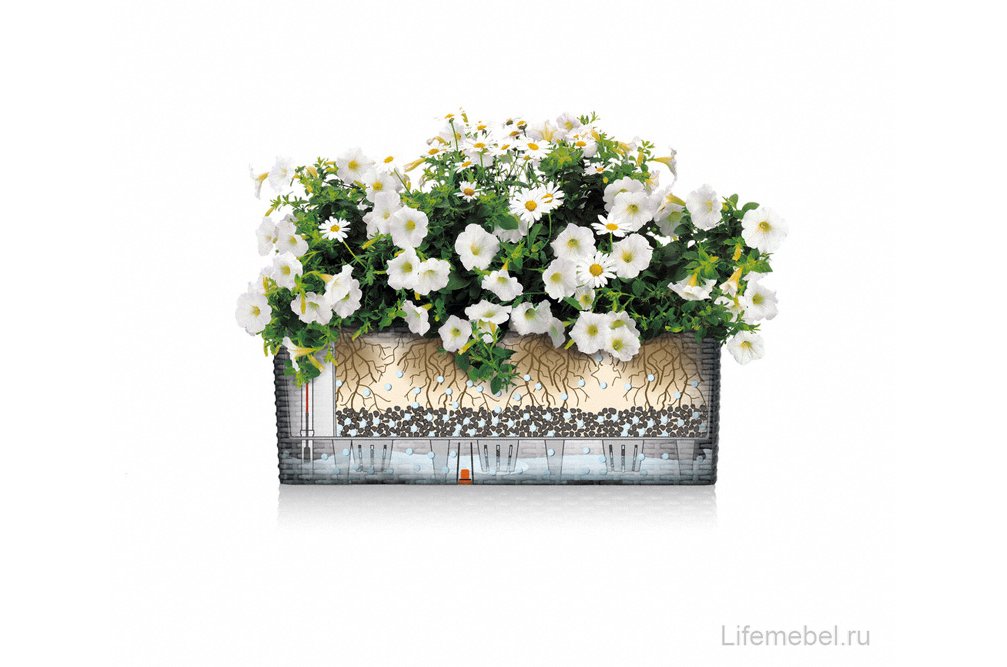 Кашпо Lechuza 15605 BALCONERA Cottage 50 мокка