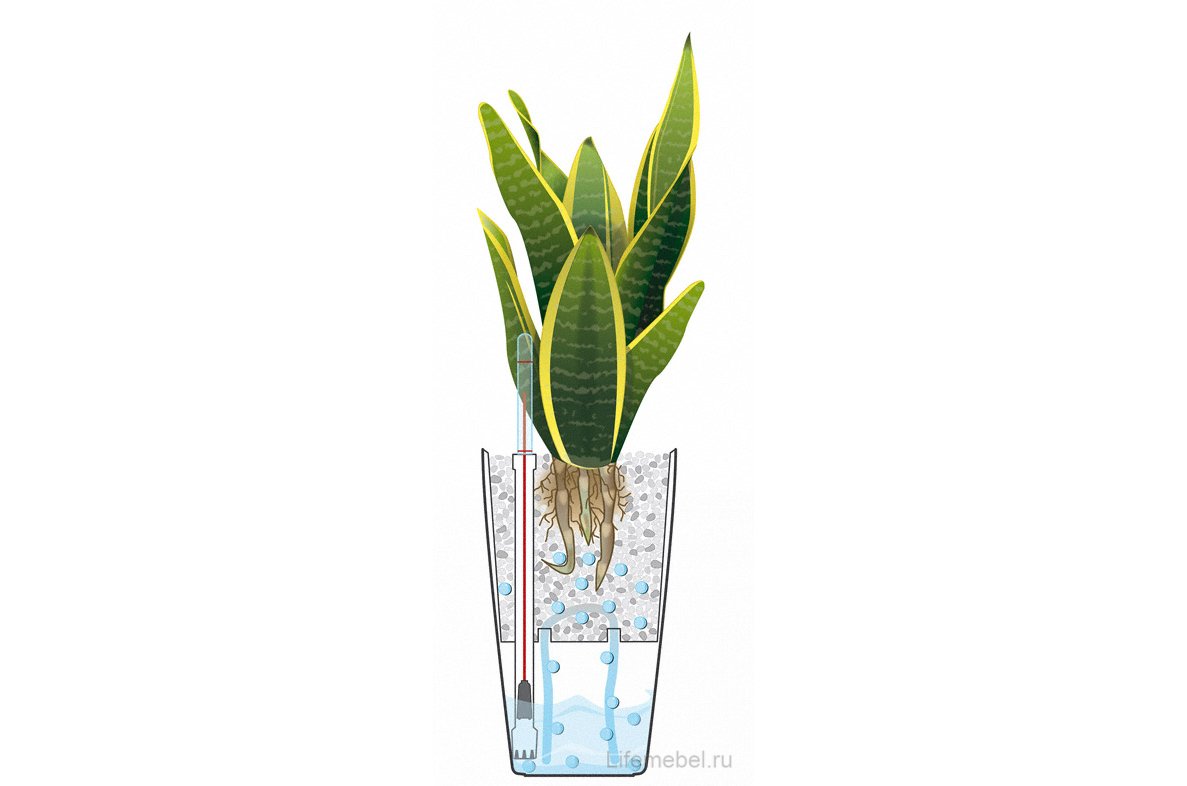 Кашпо Lechuza 18154 MAXI-CUBI Фиолетово-пастельный блестящий