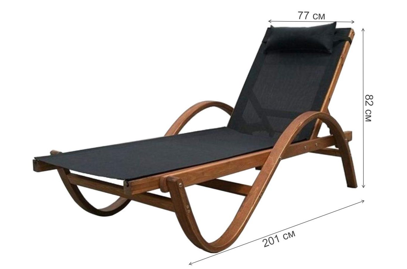 Шезлонг Мальта AFM-511 Black