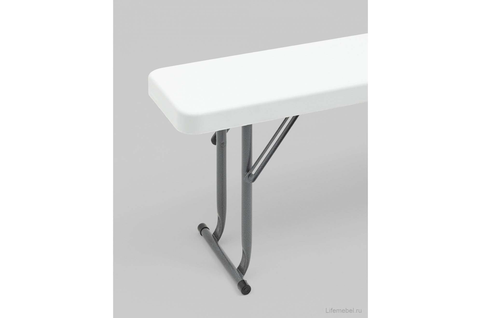Скамейка Кейт складная 152x25x42 белая