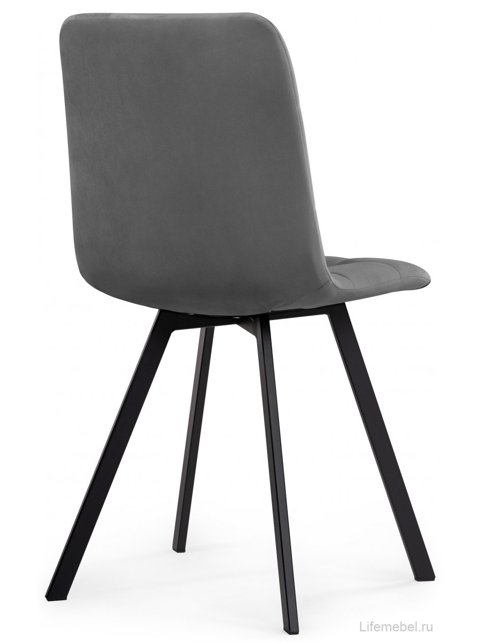 Комплект стульев Чилли 2 шт темно-серый / черный