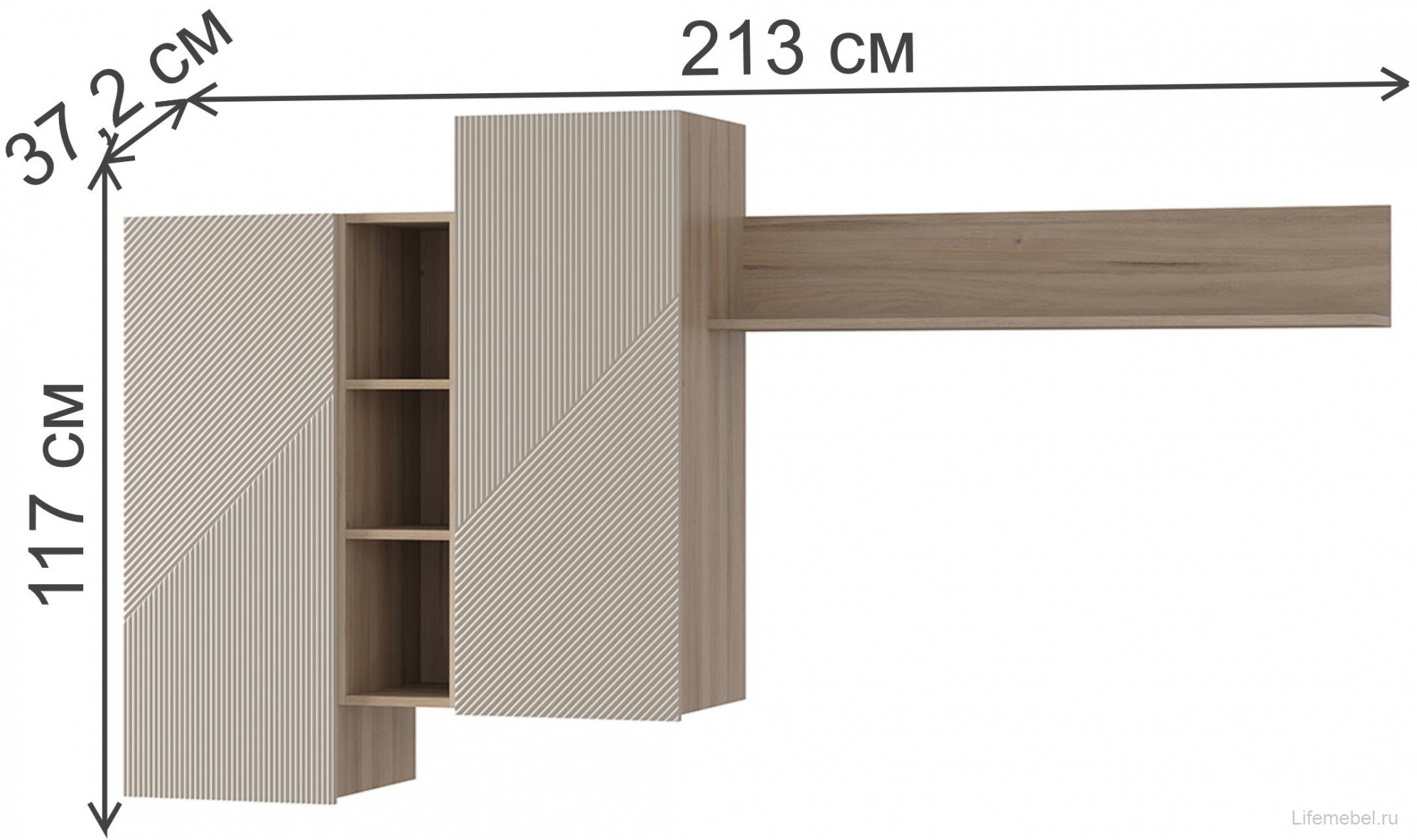 Шкаф навесной Эмилия ГМ-12