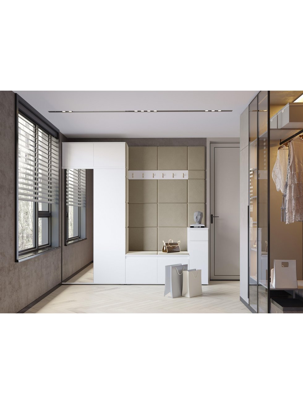 Шкаф навесной Шторм 100 белый