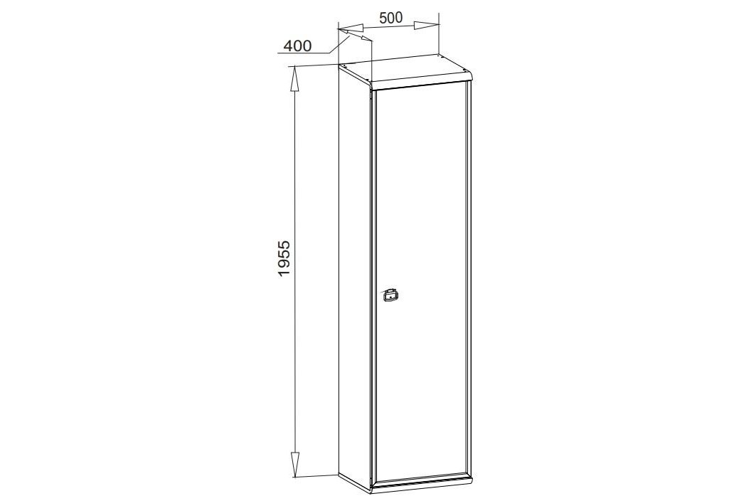 Шкаф Индиана JREG1D сосна каньйон