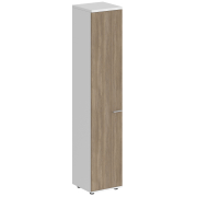 белый / дуб темный