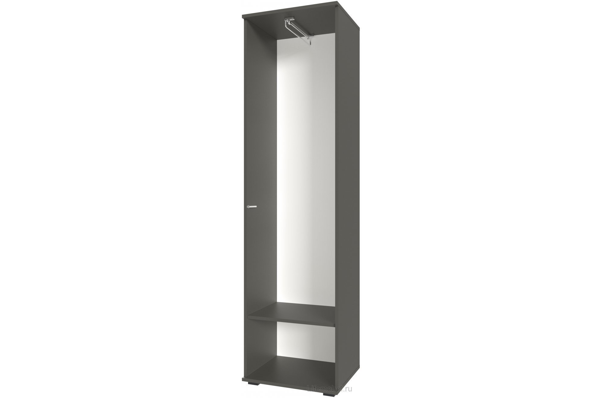 Шкаф Шторм однодверный серый графит