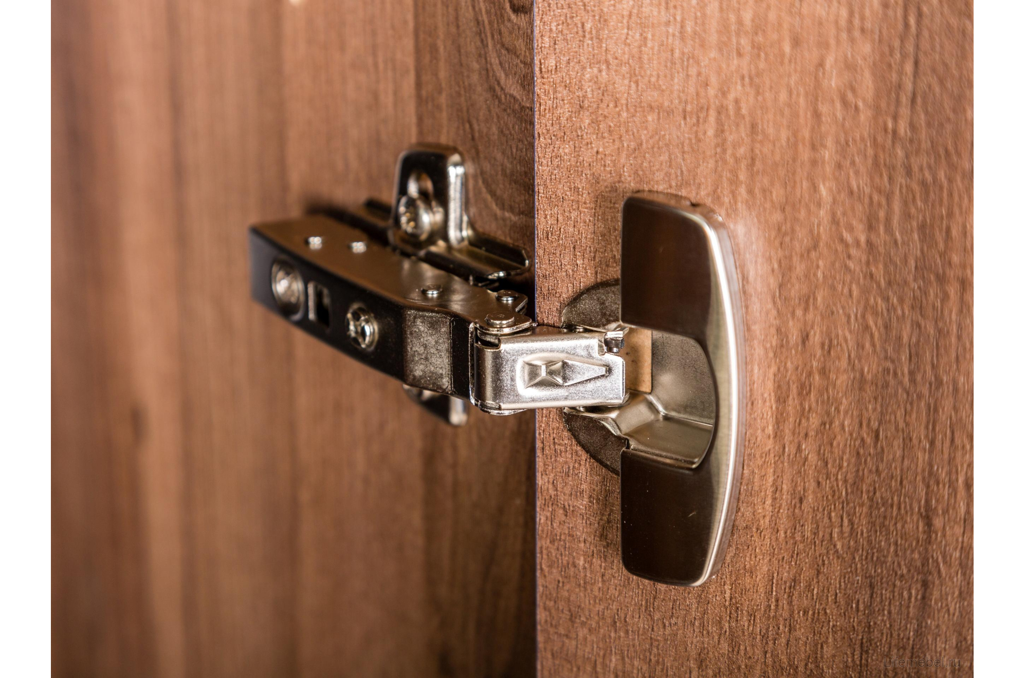 Шкаф Сканди грей / серый матовый / орех табак