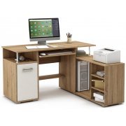 дуб сонома / белый