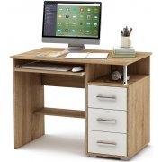 дуб сонома / белый