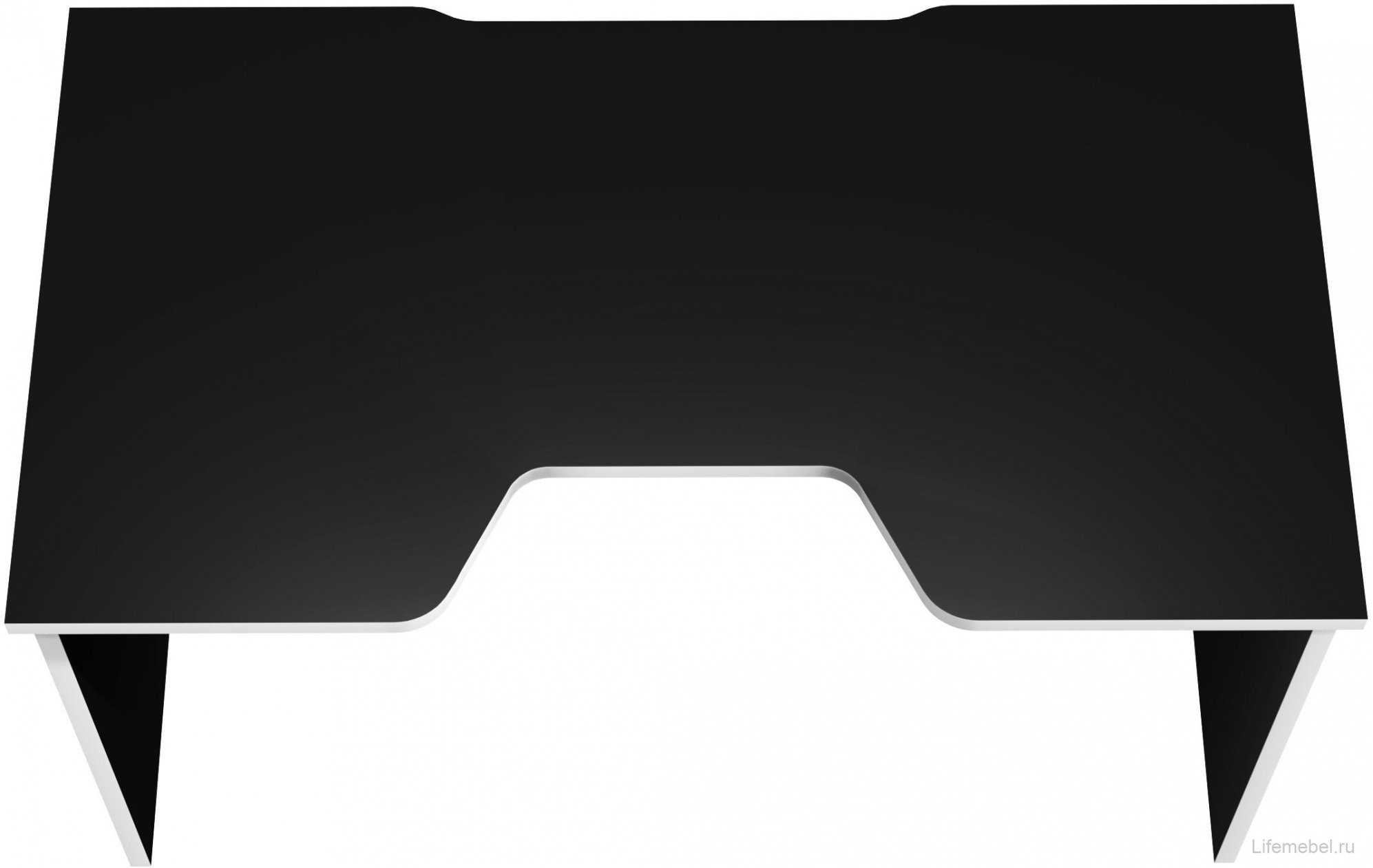 Компьютерный стол С-240 черный / белый