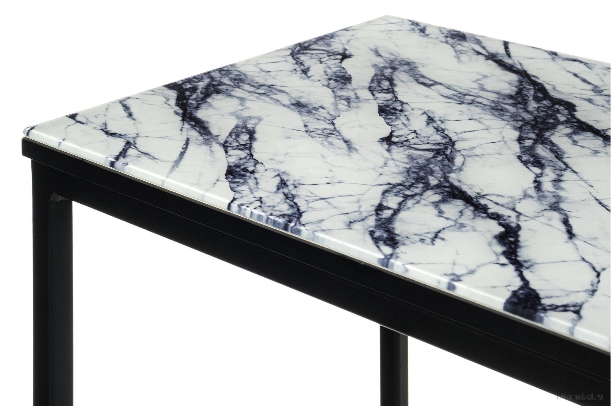 Журнальный столик Геркулес белый мрамор