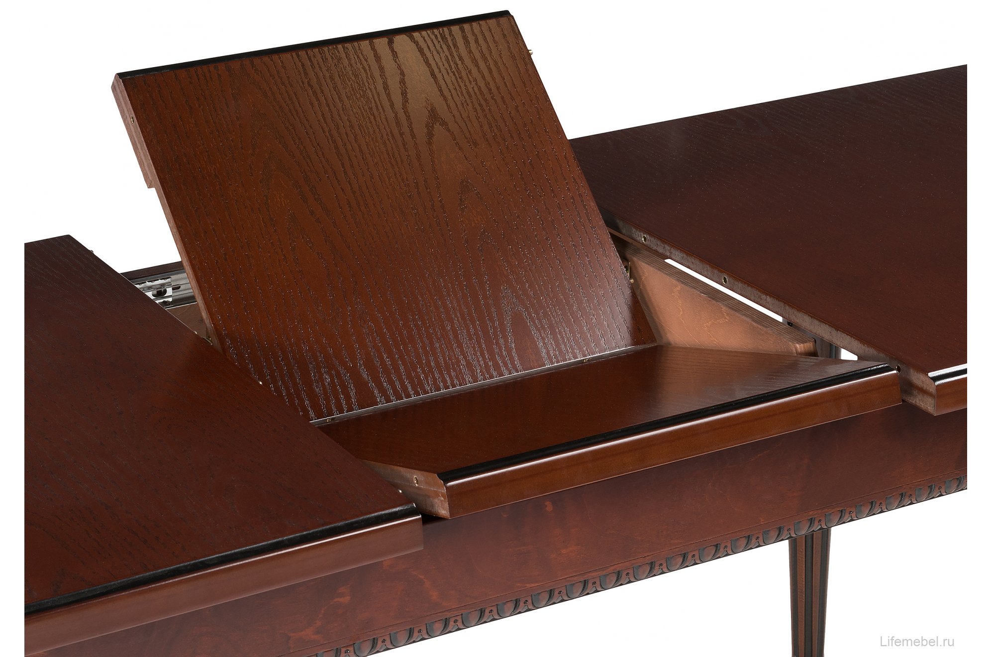 Деревянный стол Леджер вишня / патина