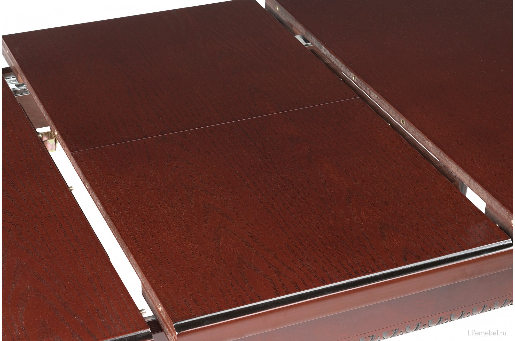 Деревянный стол Леджер вишня / патина