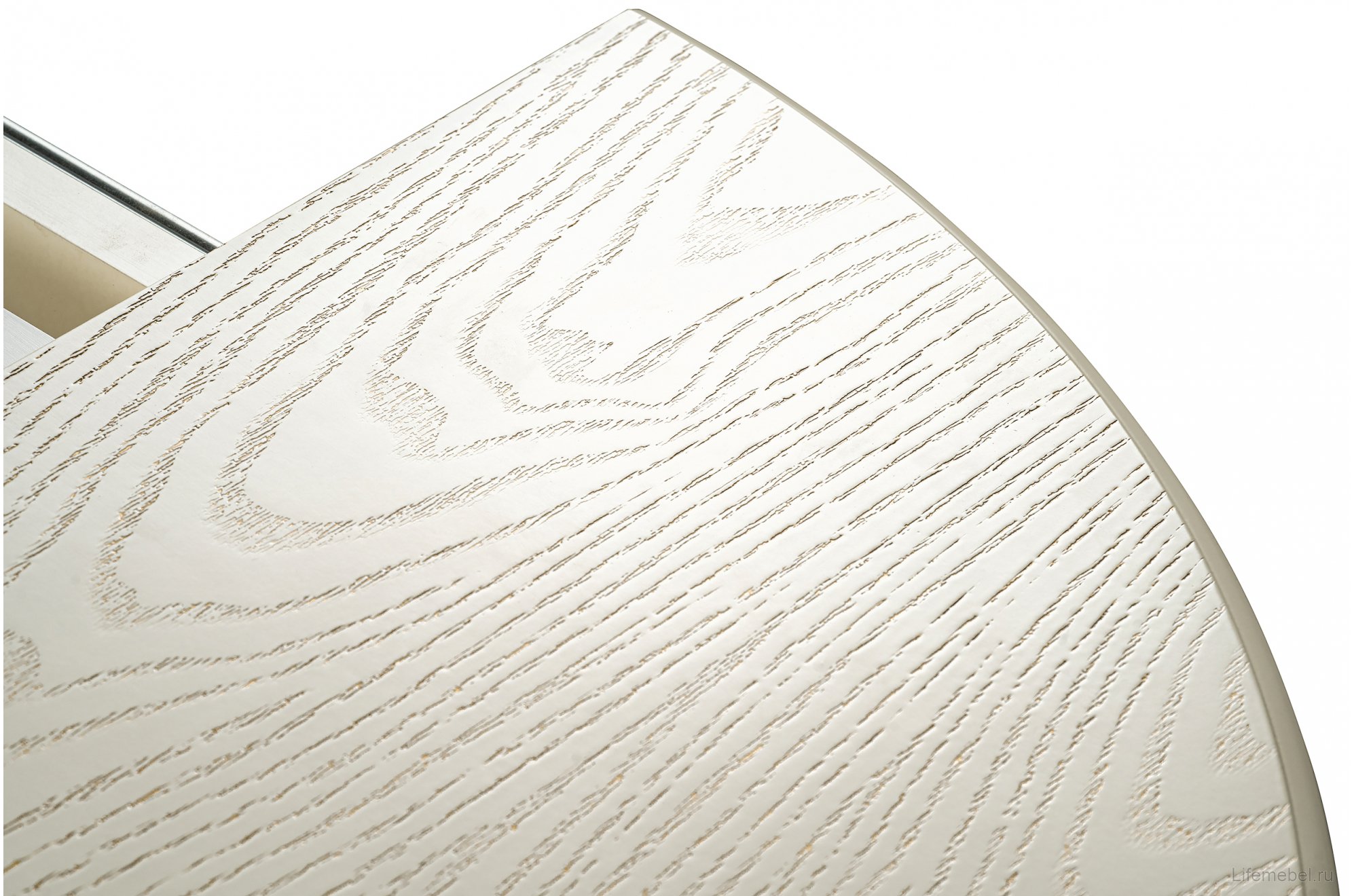 Деревянный стол Павия крем / золотая патина