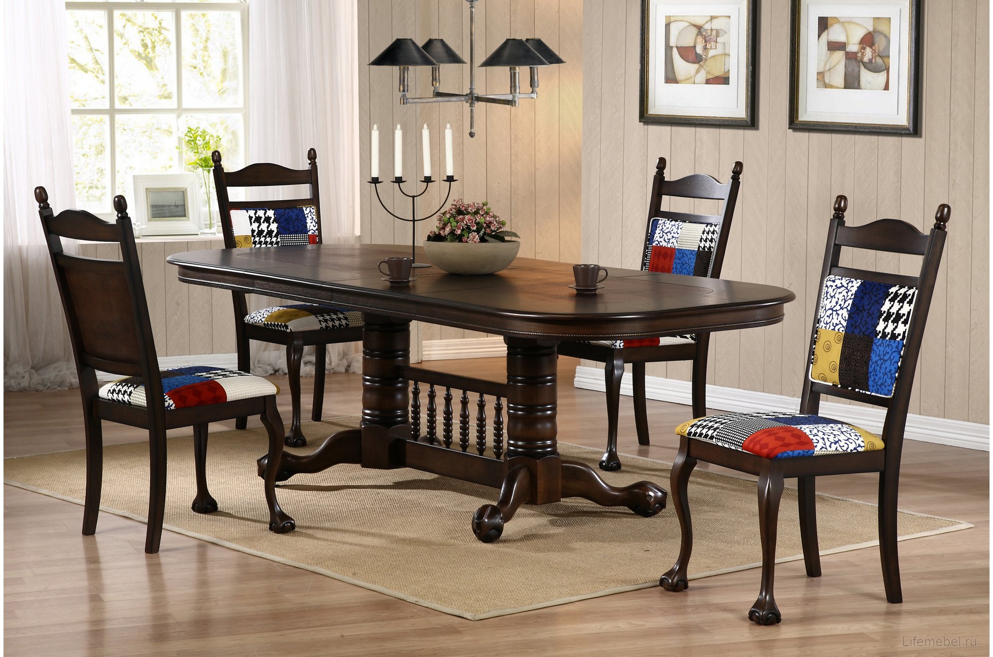 Стол обеденный-раскладной DNDT-4296-SBC