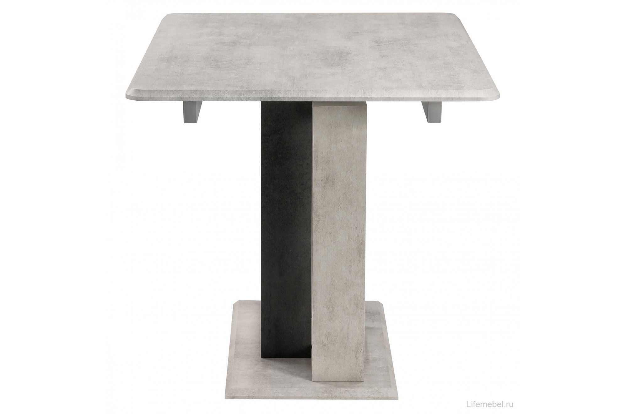 Стол на тумбе Санса 120 камень светлый / камень темный