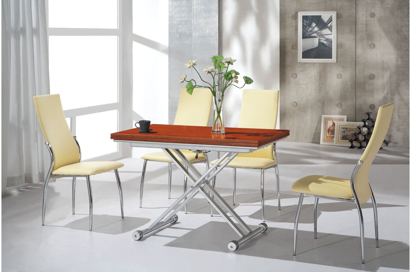 Стол-трансформер 2166 вишня шпон