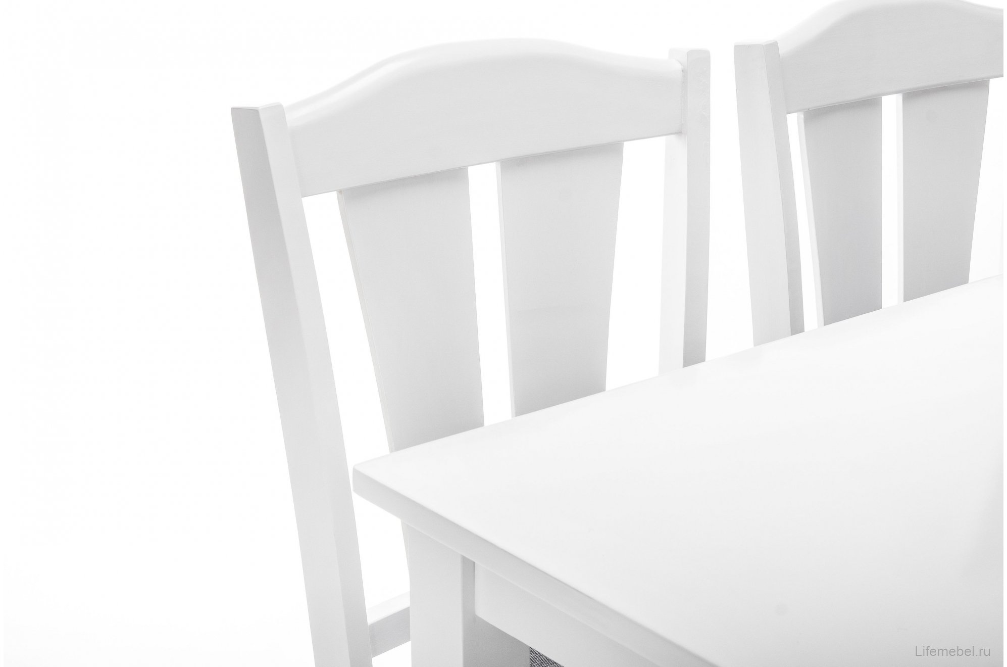 Обеденная группа Mali (стол и 4 стула) white / grey