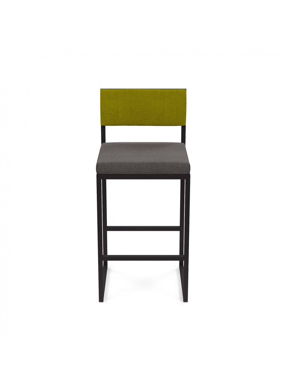 Барный стул Барнс-75 (400*400*750/1000) grey lunar/NEW kiwi/черный