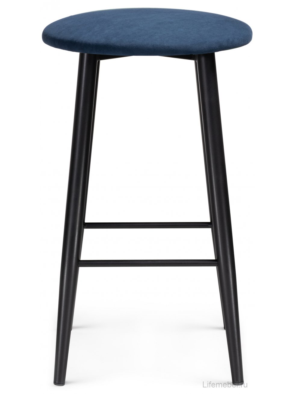 Полубарный стул Гангток темно-синий / черный матовый