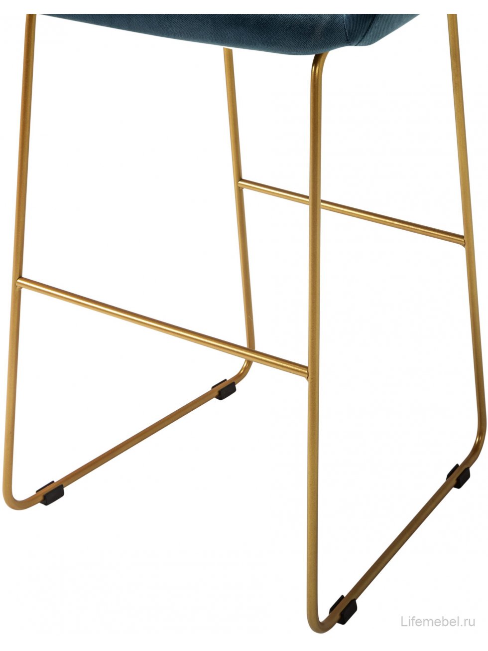 Барный стул Kent Diag blue / линк золото