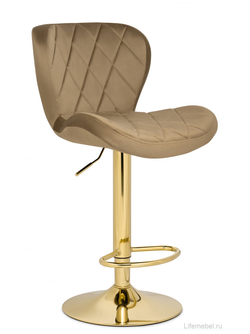 Барный стул Porch dark beige / golden