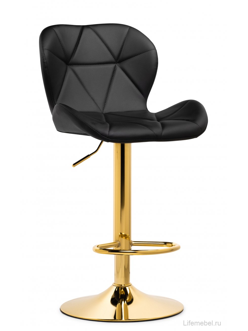 Барный стул Trio black / gold