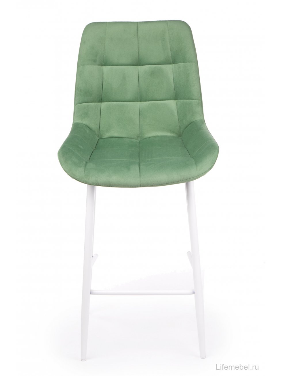Полубарный стул Челси фисташковый (zd 651) / белый