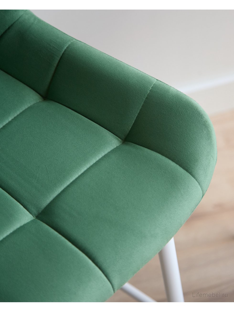 Полубарный стул Челси фисташковый (zd 651) / белый