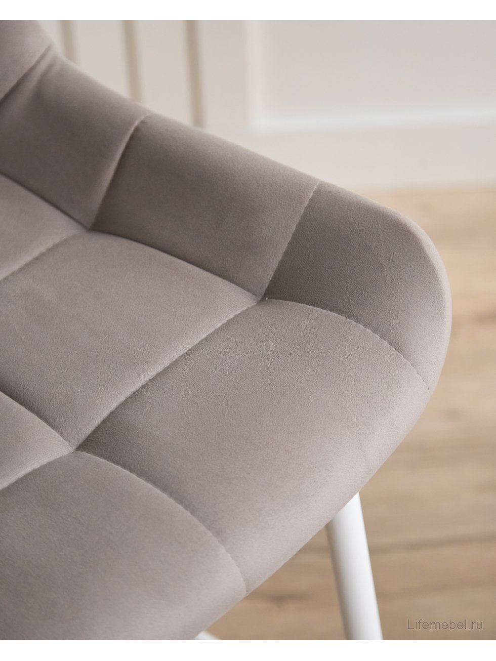 Полубарный стул Челси латте (zd 290) / белый